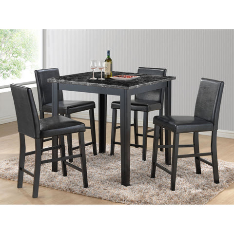 Harper Black Counter Height Table - bellafurnituretv