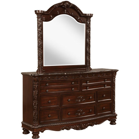 Ashton Brown Sleigh Bedroom Set - bellafurnituretv