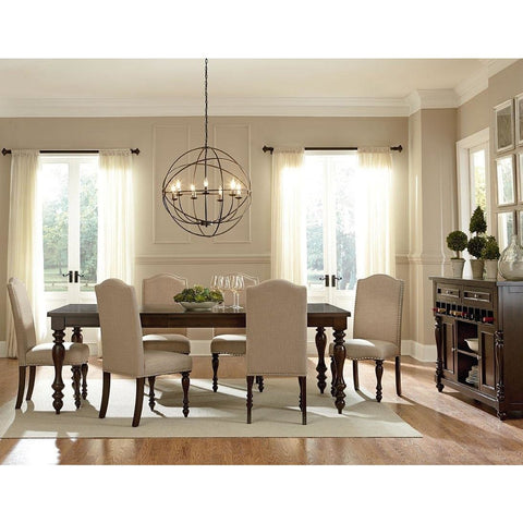 Palisades Brown Dining Table - bellafurnituretv