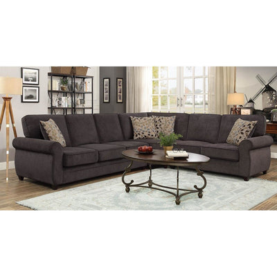 Cornell Brown Sleeper Sectional - bellafurnituretv