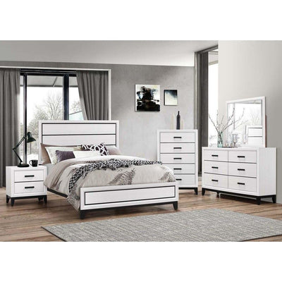 Shiloh White Panel Bedroom Set - bellafurnituretv