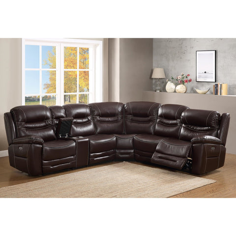 Garrett Brown Power Reclining Sectional - bellafurnituretv