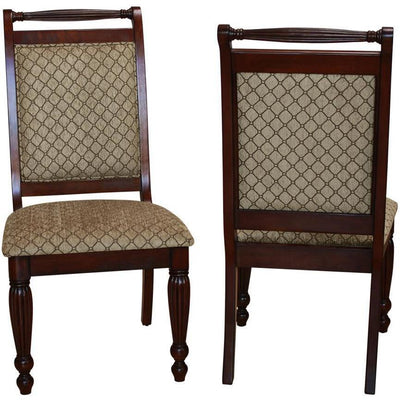 Wilshire Brown Side Chair, Set of 2 - bellafurnituretv