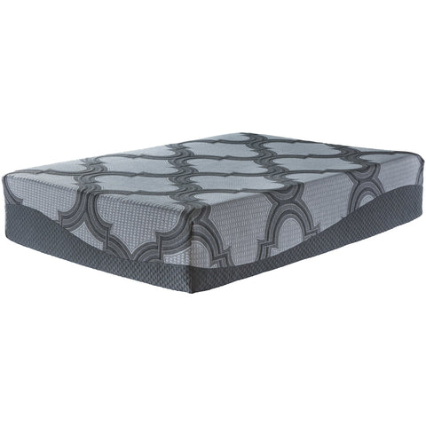 Ashley 14" Hybrid Gray Queen Mattress - bellafurnituretv