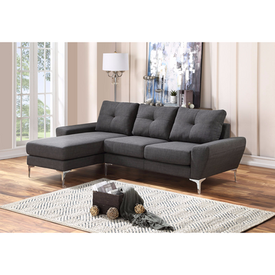 Scott Gray 100" Reversible Sofa Chaise - bellafurnituretv