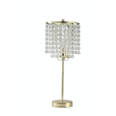 Chandelier Gold 19" Table Lamp - bellafurnituretv