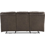 Wurstrow Umber Leather Power Reclining Sofa - bellafurnituretv