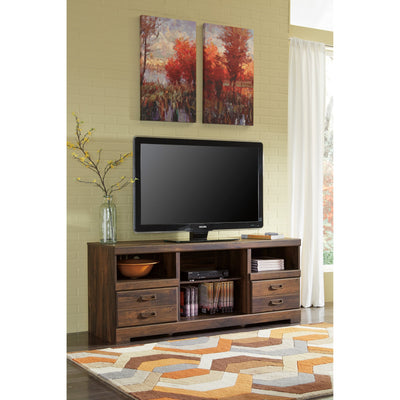Quinden Dark Brown Large TV Stand | W246-68 - bellafurnituretv