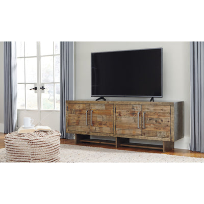 Mozanburg Rustic Brown Extra Large TV Stand | W665-68 - bellafurnituretv