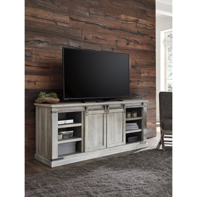 Carynhurst Whitewash Extra Large TV Stand | W755-68 - bellafurnituretv