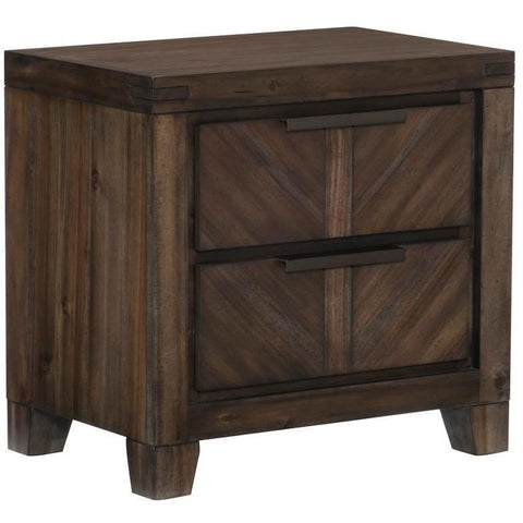 Parnell Rustic Cherry Nightstand - bellafurnituretv