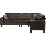 [SPECIAL] Lantana Chocolate Reversible Sectional - bellafurnituretv