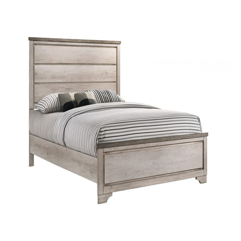 Patterson Driftwood Gray Panel Twin Bed - bellafurnituretv