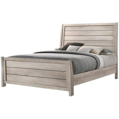 Patterson Driftwood Gray Queen Sleigh Bed - bellafurnituretv