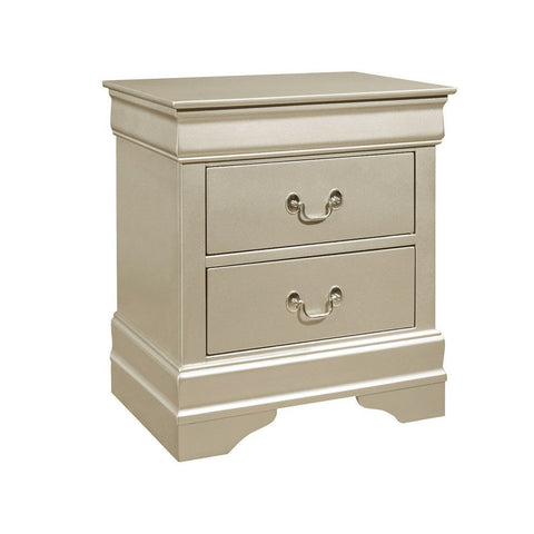 Louis Philip Champagne Nightstand - bellafurnituretv