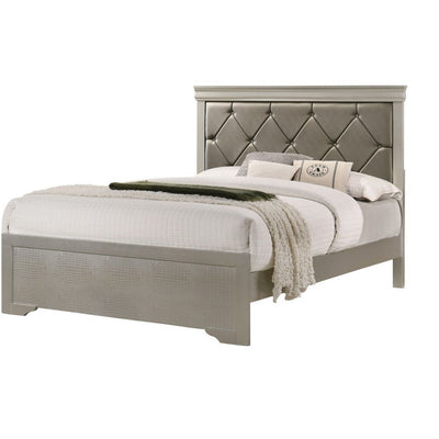 Amalia Gold Queen Panel Bed - bellafurnituretv