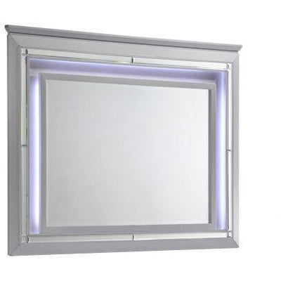 Lillian Silver LED Mirror - bellafurnituretv