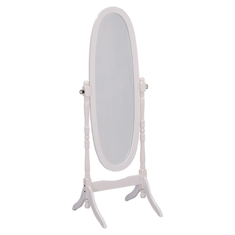 Cheval White Mirror - bellafurnituretv