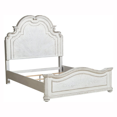 Willowick Antique White Queen Panel Bed - bellafurnituretv