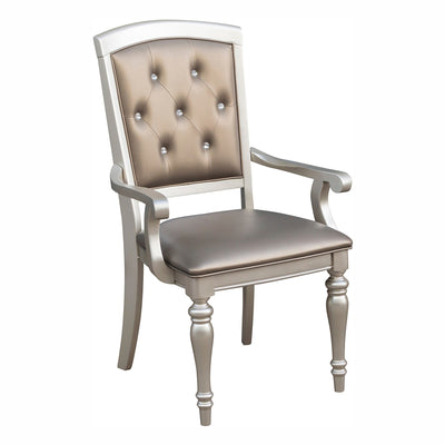 Orsina Silver Arm Chair, Set of 2 - bellafurnituretv