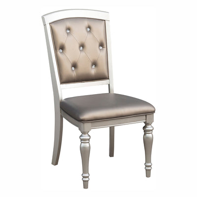 Orsina Silver Side Chair, Set of 2 - bellafurnituretv