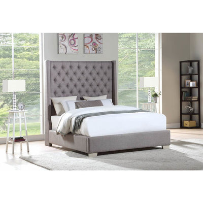 [SPECIAL] Linen Gray 6 FT Queen Bed - bellafurnituretv