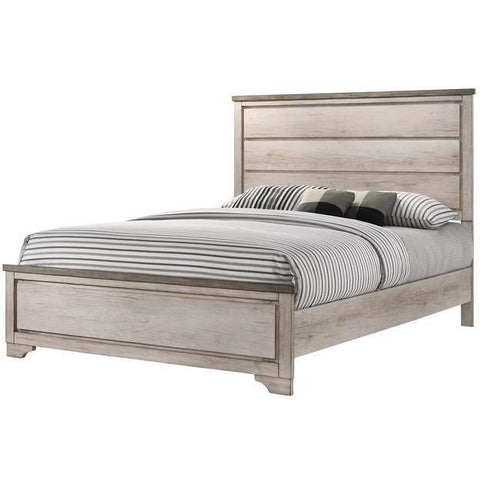 Patterson Driftwood Gray Queen Panel Bed - bellafurnituretv