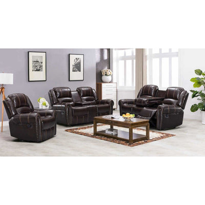 Lexington Brown Reclining Living Room Set - bellafurnituretv