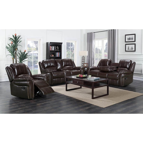 Monrose Brown Reclining Living Room Set - bellafurnituretv