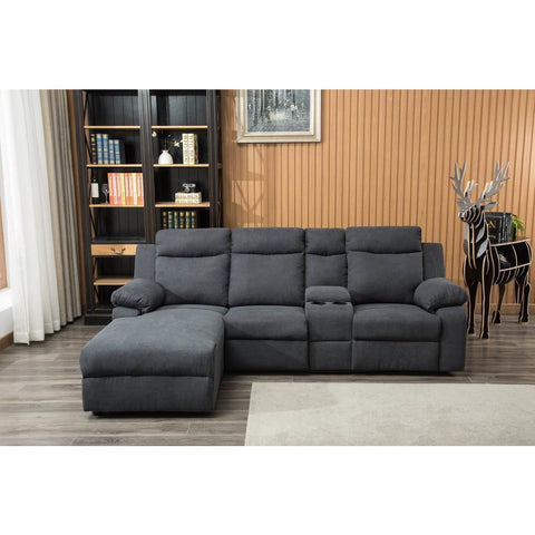 Olivia Gray Push-Back Reclining Sectional - bellafurnituretv