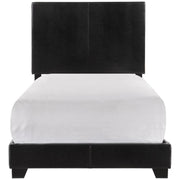 [SPECIAL] Erin Black Faux Leather Twin Bed | 5271 - bellafurnituretv