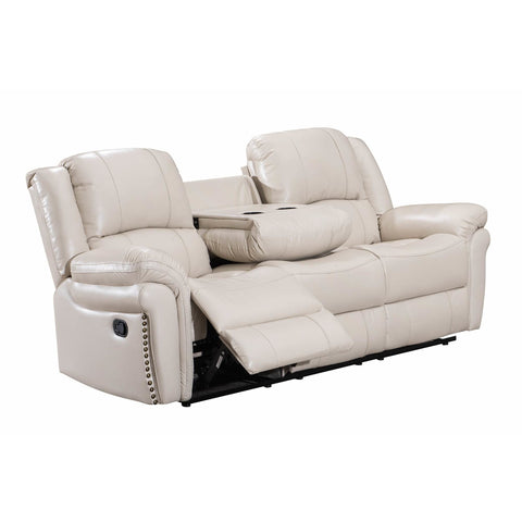 Monrose White 3-Piece Reclining Living Room Set - bellafurnituretv