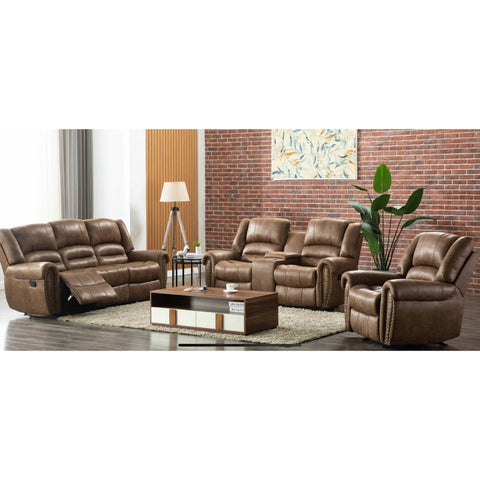 [SPECIAL] Rivercreek Brown 3-Piece Reclining Living Room Set - bellafurnituretv