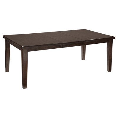 Haddigan Dark Brown Dining Table - bellafurnituretv