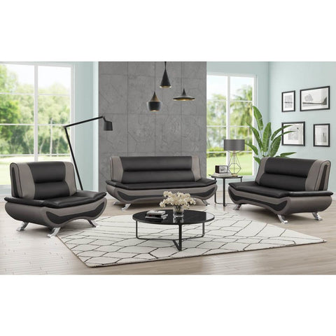 Tyler Black/Gray Living Room Set - bellafurnituretv